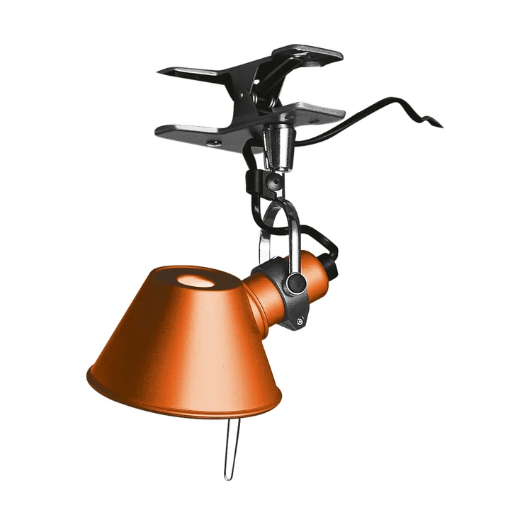 Tolomeo Micro Pinza klemlamp van Artemide in oranje