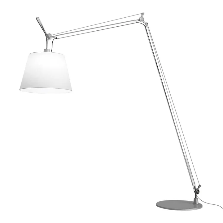 Tolomeo Maxi LED vloerlamp van Artemide in aluminium