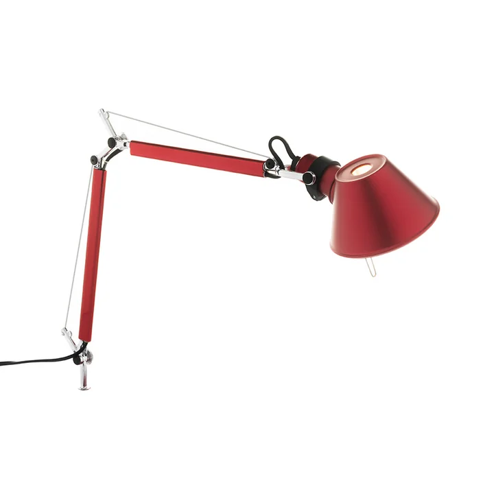 Tolomeo Micro Body Artemide Wandlamp uit in rood