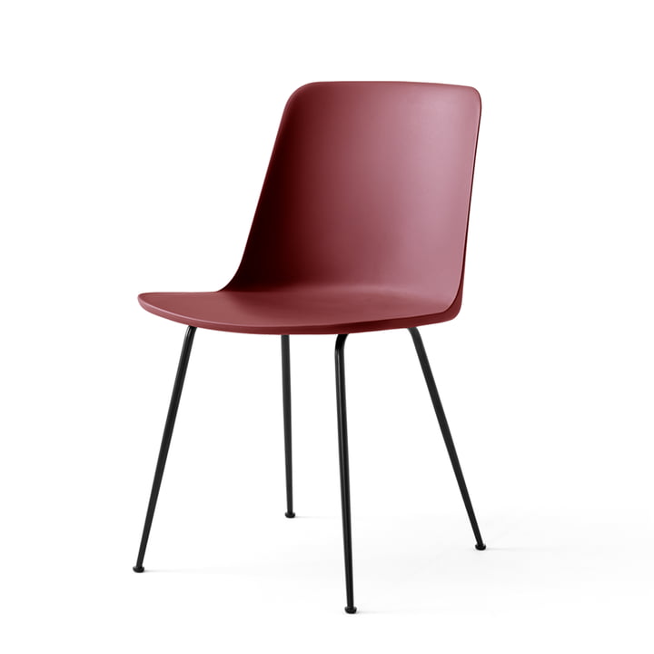 De Rely Chair HW6, roodbruin/zwart van & Tradition