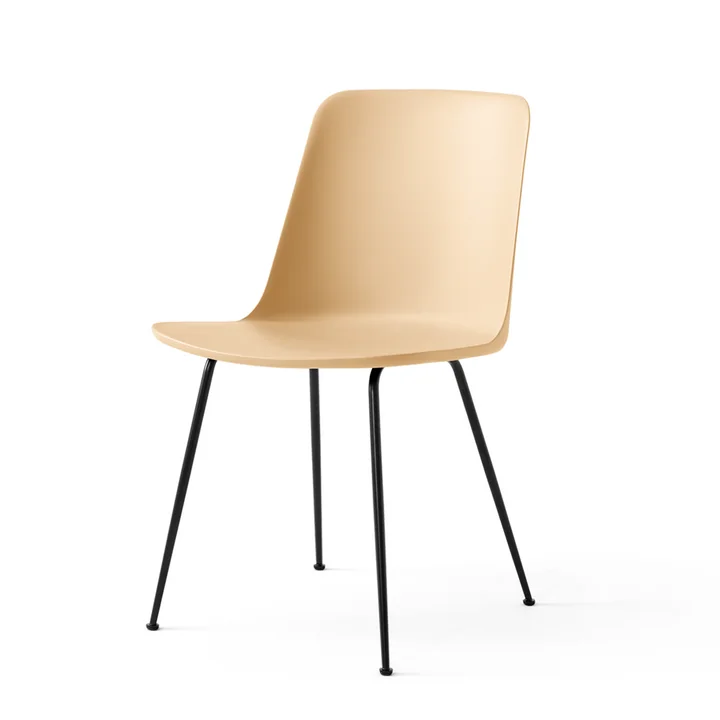 De Rely Chair HW6, beige zand / zwart van & Tradition