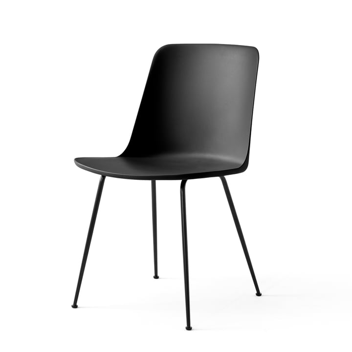 De Rely Chair HW6, zwart / zwart van & Tradition