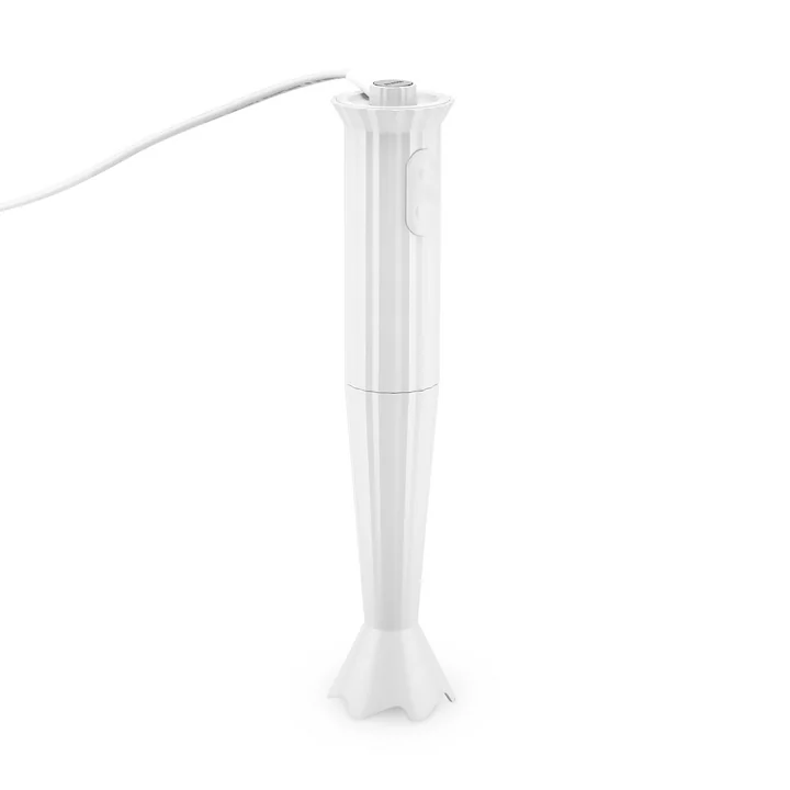 De Plissé staafmixer, wit van Alessi