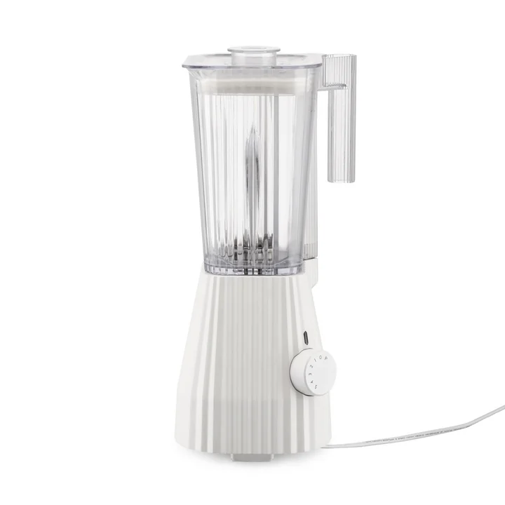 De Plissé Standmixer, wit van Alessi