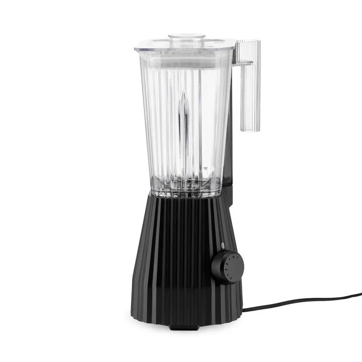 De Plissé Standmixer, zwart van Alessi
