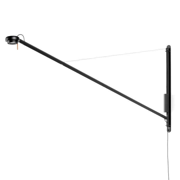 De Fifty-Fifty wandlamp, soft black by HAY