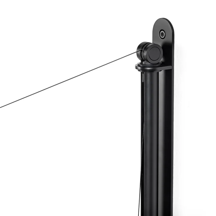 De Fifty-Fifty wandlamp, soft black by HAY