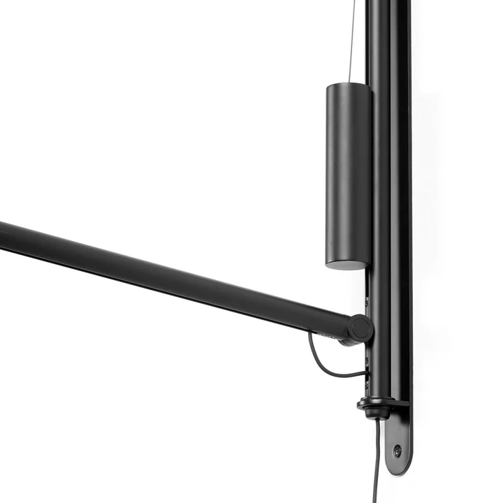 De Fifty-Fifty wandlamp, soft black by HAY