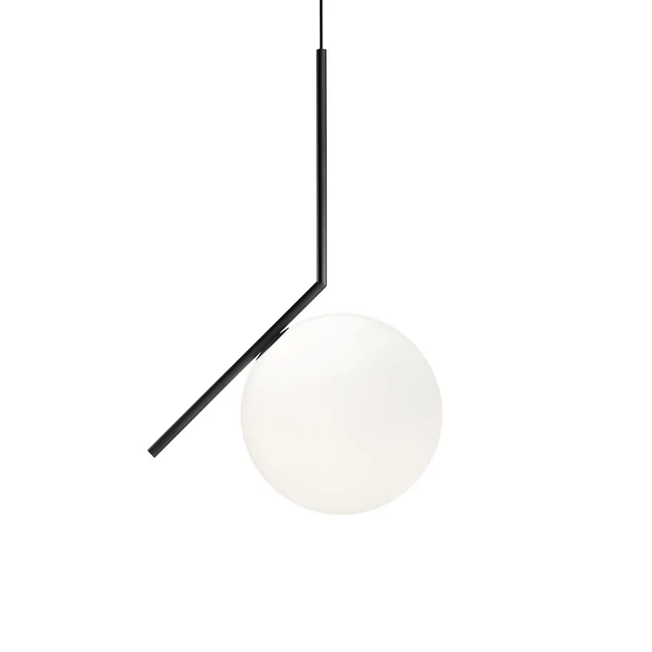 IC S2 BRO hanglamp, zwart van Flos