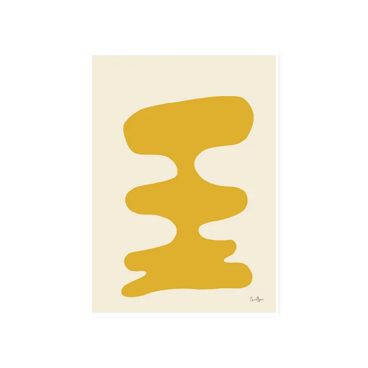 De Soft Yellow poster, 50 x 70 cm van Paper Collective