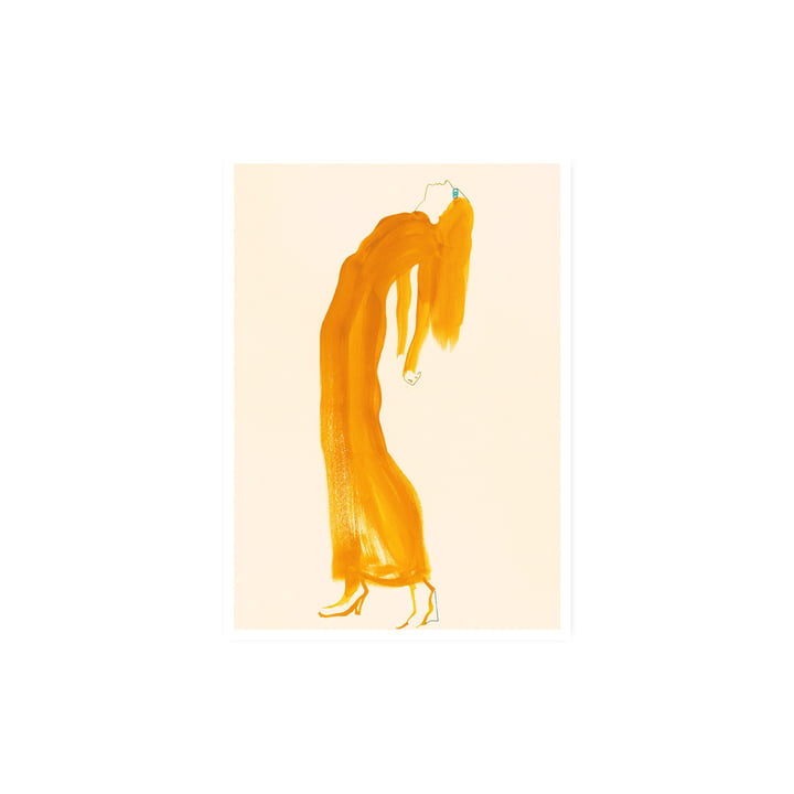 The Saffron Dress Affiche, 30 x 40 cm van Paper Collective