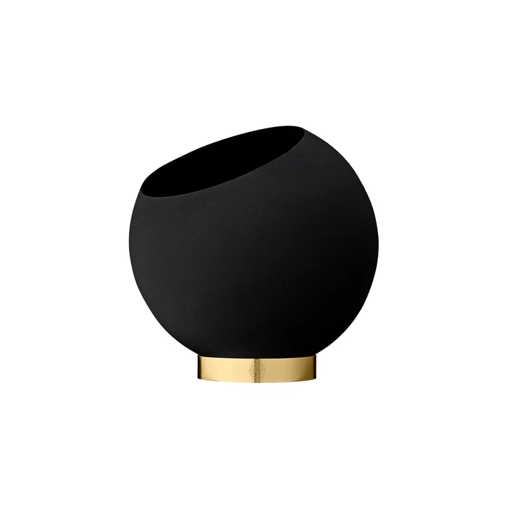 De Globe bloempot, zwart van AYTM