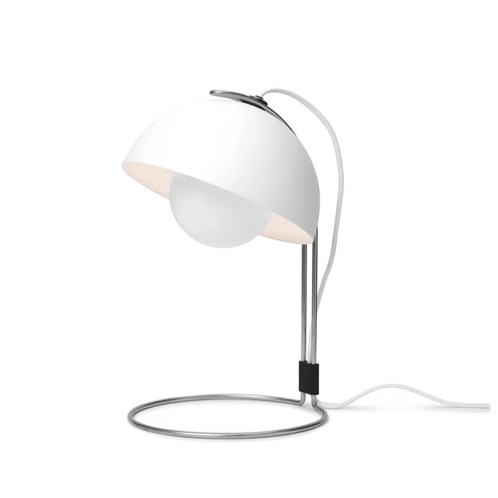 FlowerPot tafellamp VP4 van & Tradition in wit mat