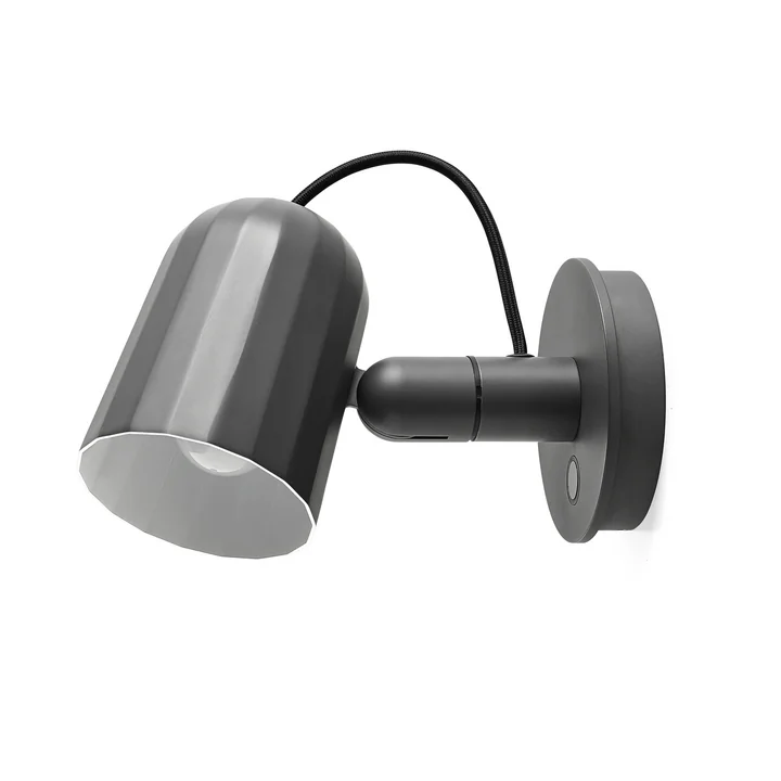 De Noc Wall Wandlamp, donkergrijs door HAY