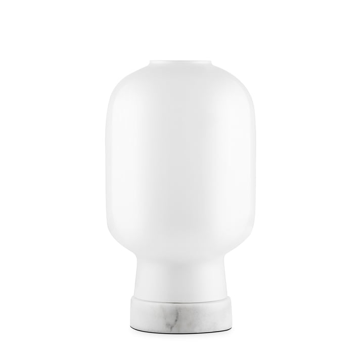Amp tafellamp van Normann Copenhagen in marmer wit / wit