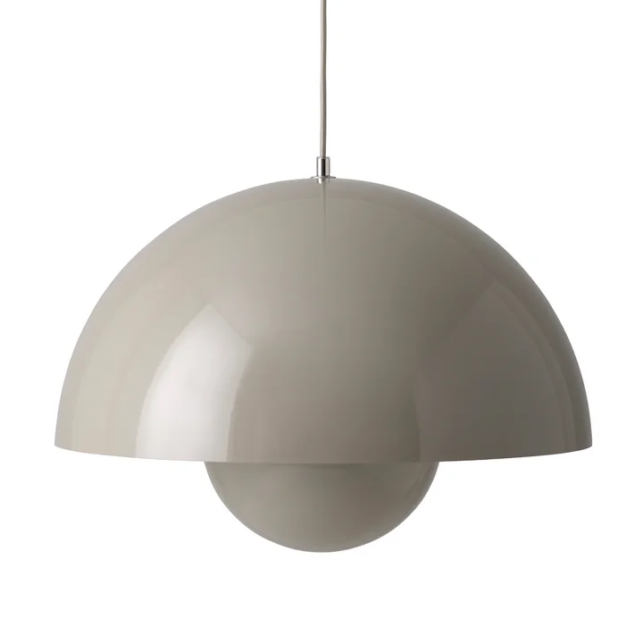 FlowerPot hanglamp VP2 van & Tradition in grijs beige