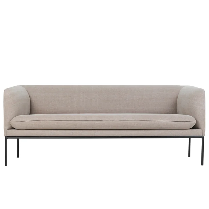 De Turn Sofa (3-zits) van Ferm Living in natuurlijk linnen
