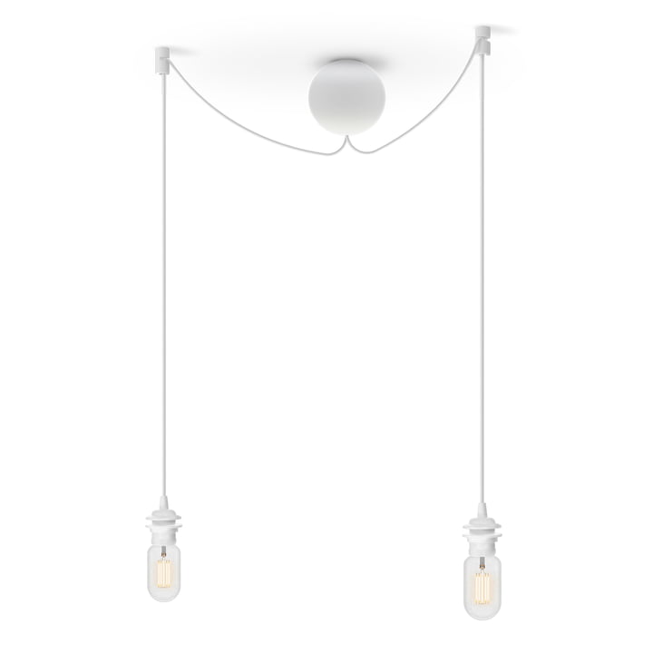 Hanger voor hangers in het wit