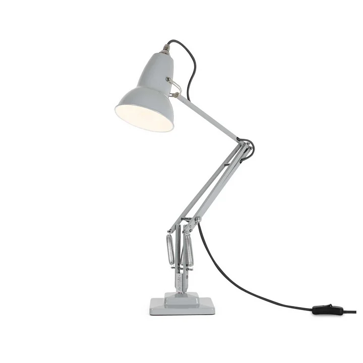 Original 1227 Dove Grey Tafellamp, grijze kabel, van Anglepoise