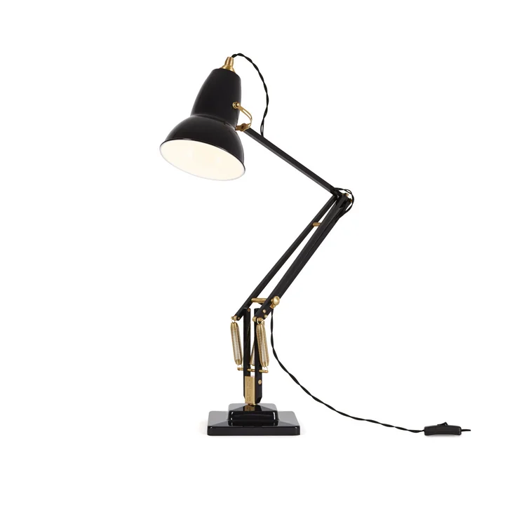 Original 1227 Messing tafellamp, Jet Black by Anglepoise