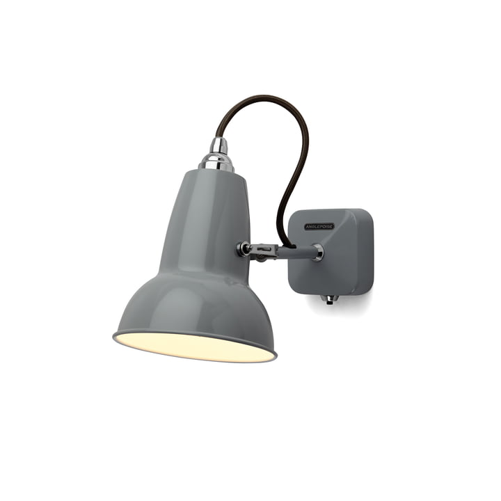 Original 1227 Mini wandlamp, kabel zwart, Dove Grey van Anglepoise