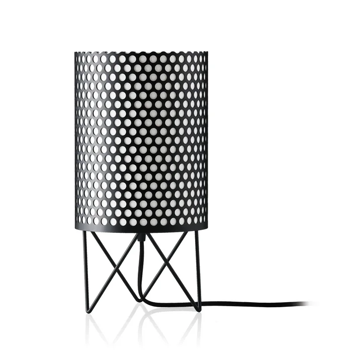 Pedrera ABC tafellamp van Gubi in matzwart