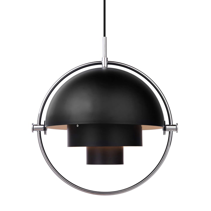 Multi-Lite Hanglamp Ø 36 cm van Gubi in chroom / zwart