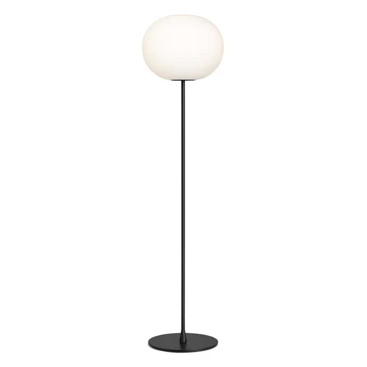 De Glo Ball F 3 vloerlamp van Flos in mat zwart