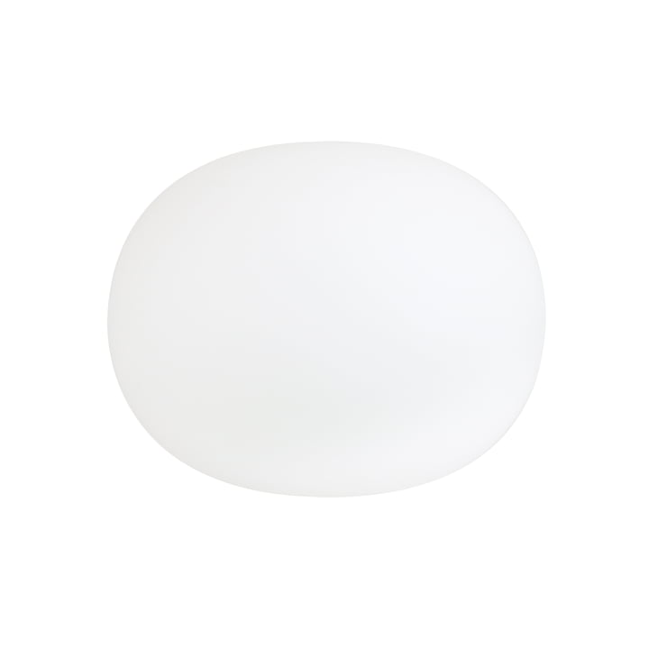De Glo-Ball wandlamp van Flos in wit, Ø 33 cm