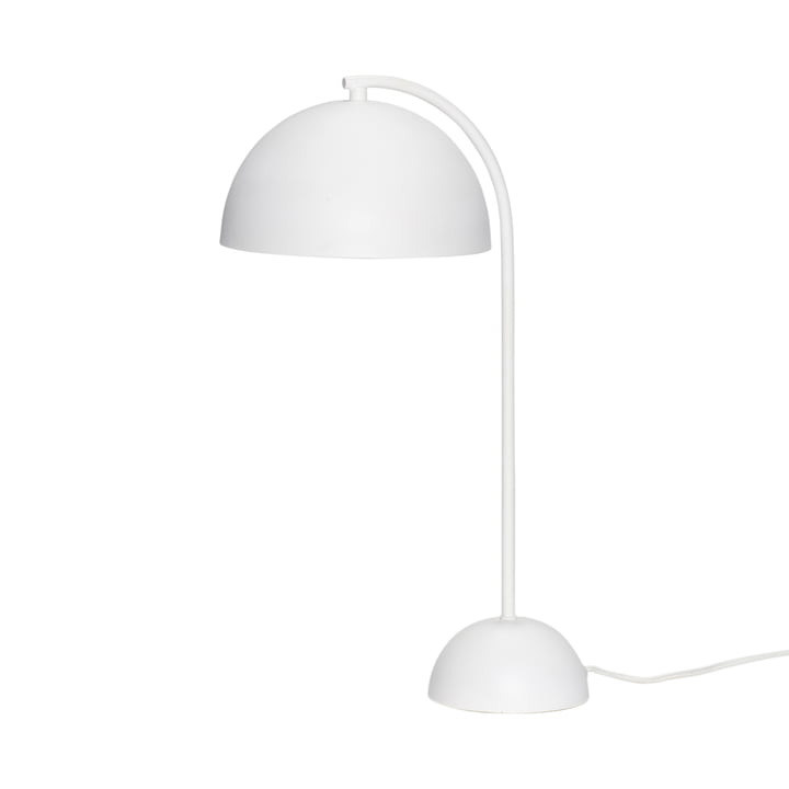 Metalen tafellamp, wit van Hübsch Interior
