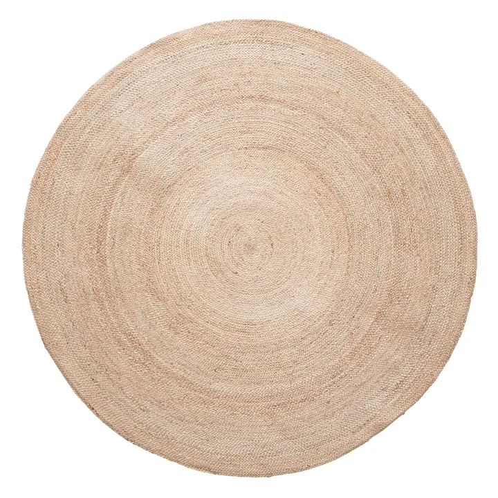 Jute tapijt, rond, Ø 150 cm vanaf Hübsch Interior