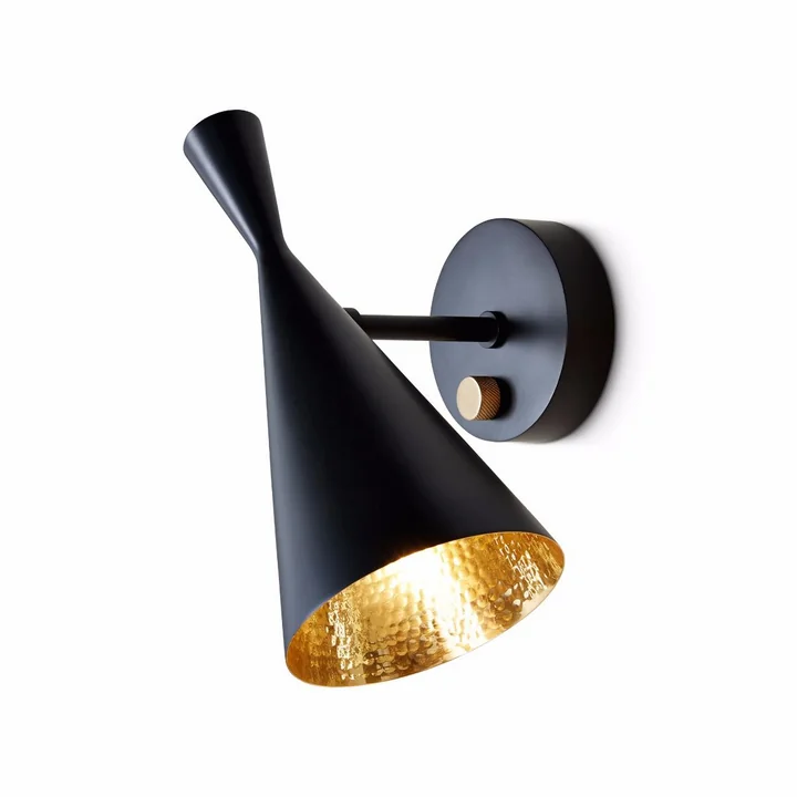 Beat Wandlamp van Tom Dixon in zwart