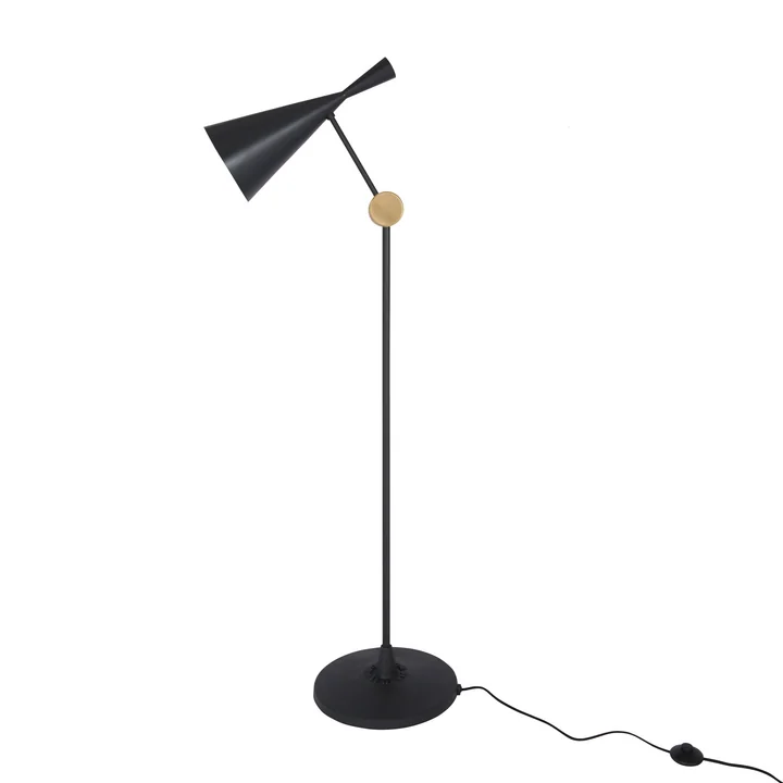 Beat Staande lamp van Tom Dixon in zwart