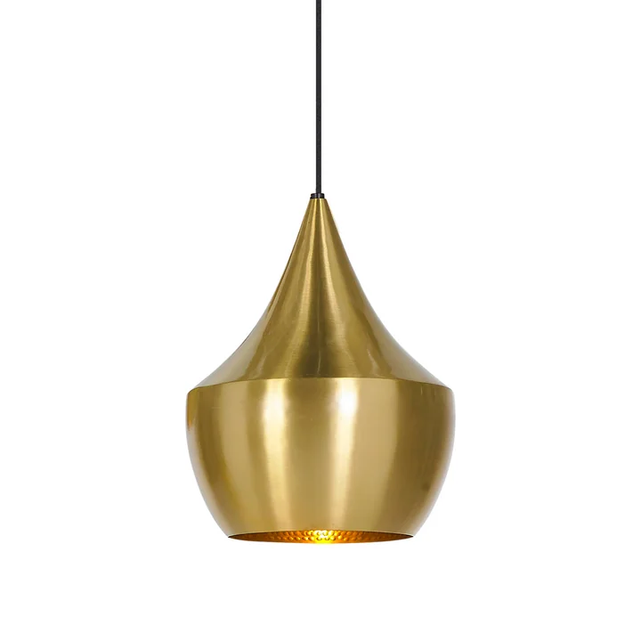 Beat Light Fat Pendant Lamp van Tom Dixon gemaakt van messing