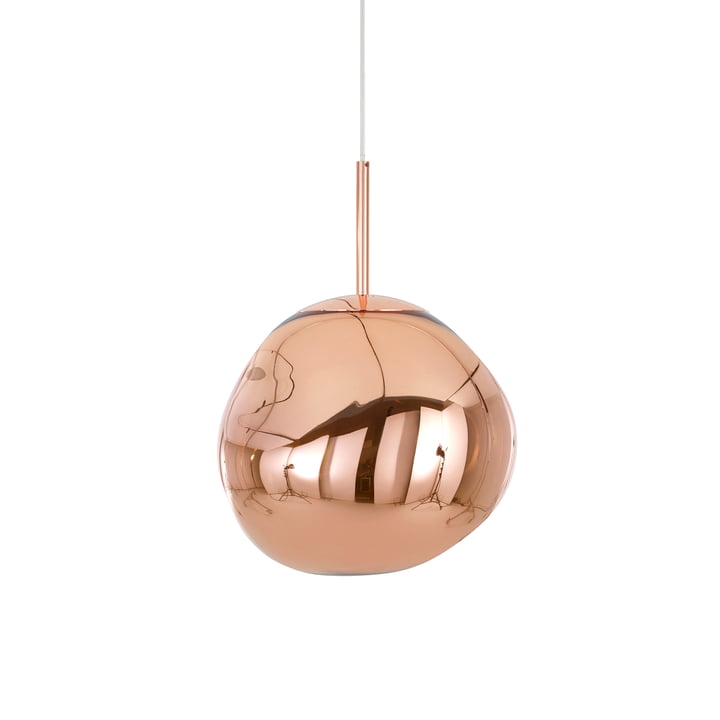 Mini Melt Hanglamp van Tom Dixon in koper