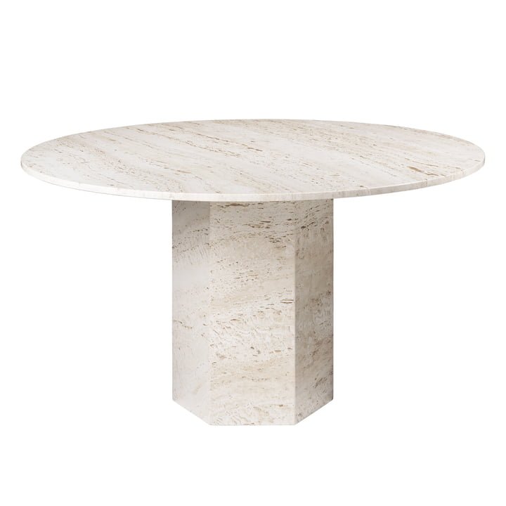Epic Eettafel, Ø 130 cm, neutraal wit van Gubi