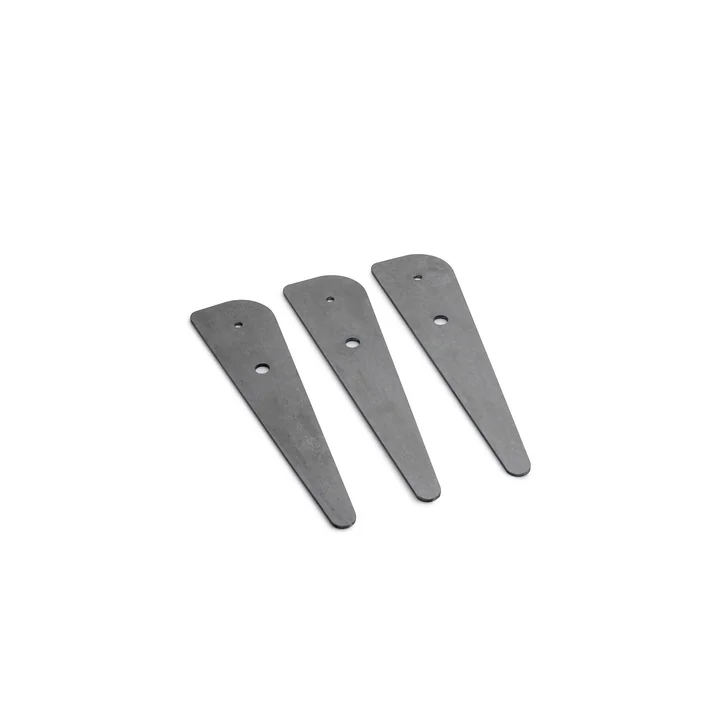 De voeten voor de Triple 90 vuurschaal van höfats in het zwart