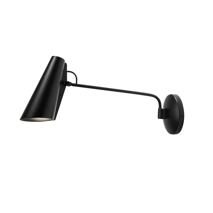 De Birdy Wandlamp lang van Northern in zwart