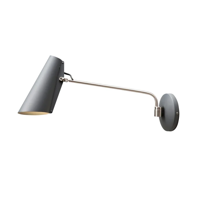 De Birdy Wandlamp lang van Northern in grijs/metallic