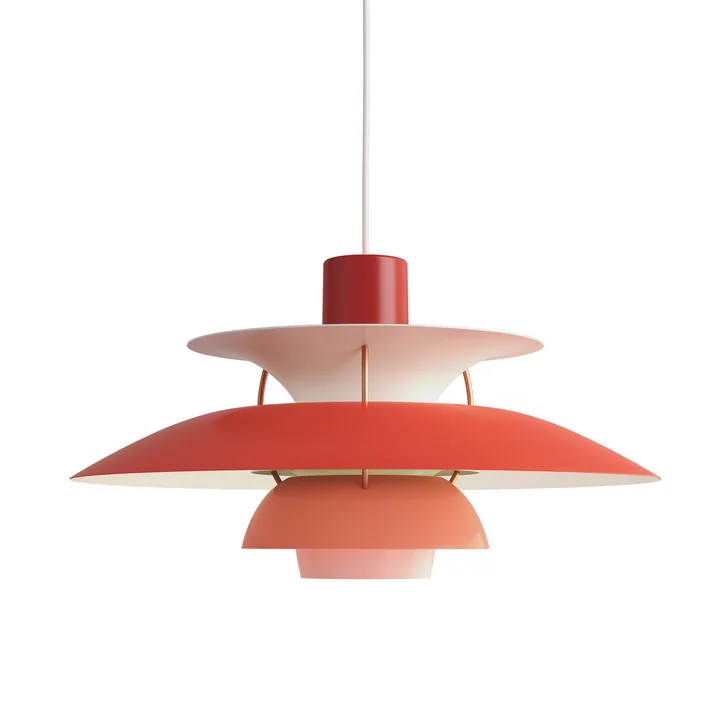De Louis Poulsen - PH 5 hanglamp in roodtinten