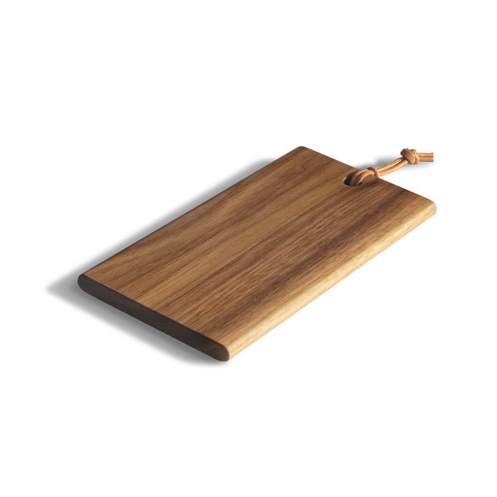 De Tiny snijplank van side by side geolied in notenhout, 15 x 7,7 cm