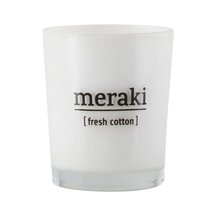 De Fresh Cotton geurkaars van Meraki , Ø 5,5 cm