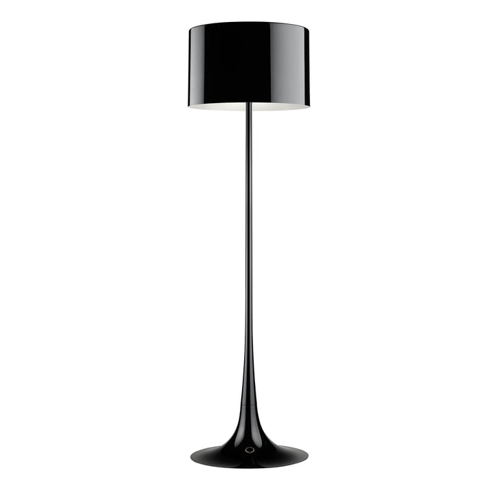Flos - Spun Light Vloerlamp, glanzend zwart