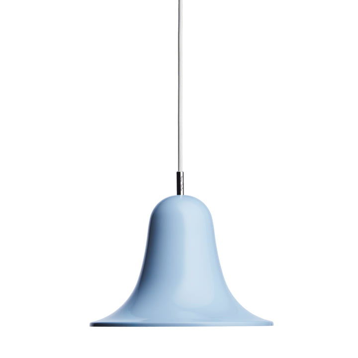 De Pantop hanglamp van Verpan in lichtblauw