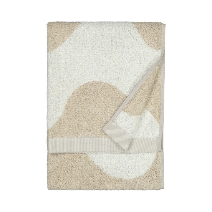 De Lokki handdoek van Marimekko in beige / wit