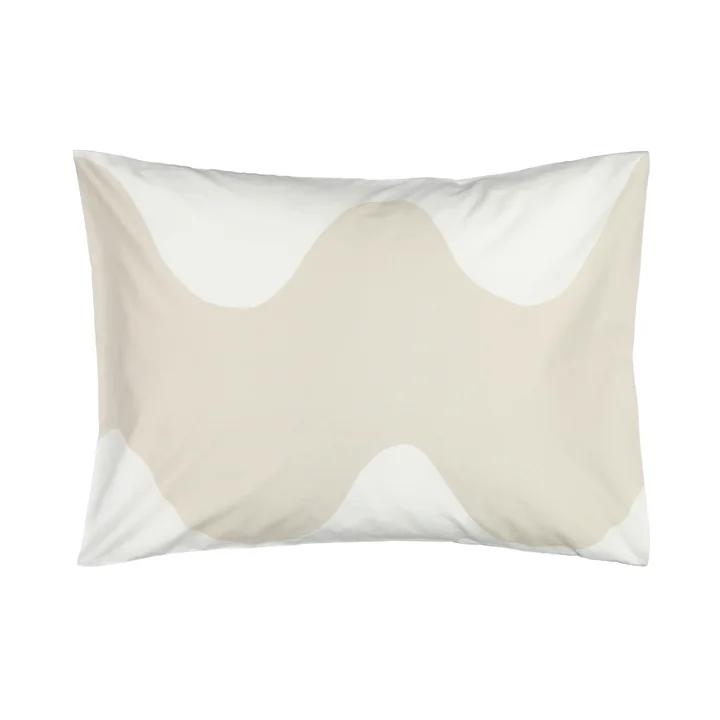 De Lokki kussensloop van Marimekko in wit/beige