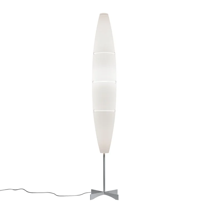 Foscarini - Havana staande lamp met dimmer in aluminium / wit