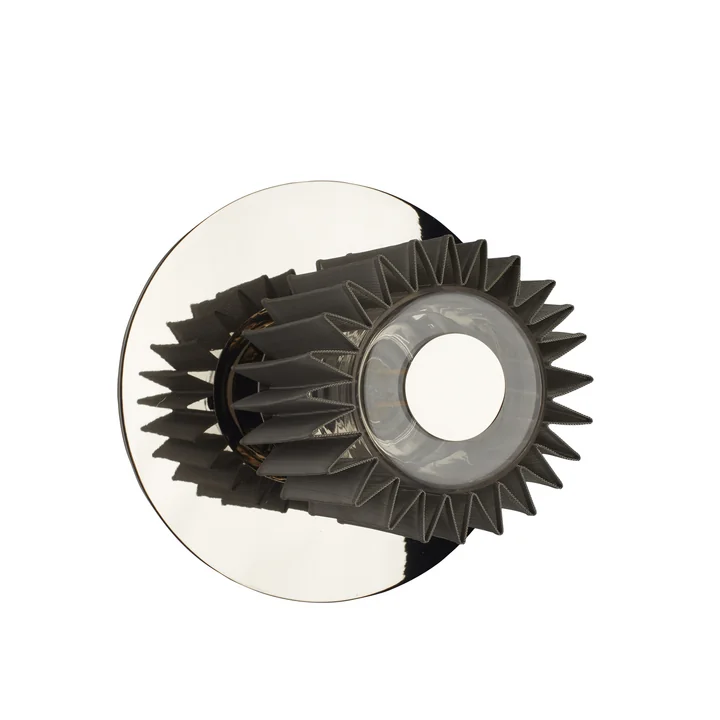 De In the Sun wandlamp van DCW in mesh zilver, Ø 190 mm