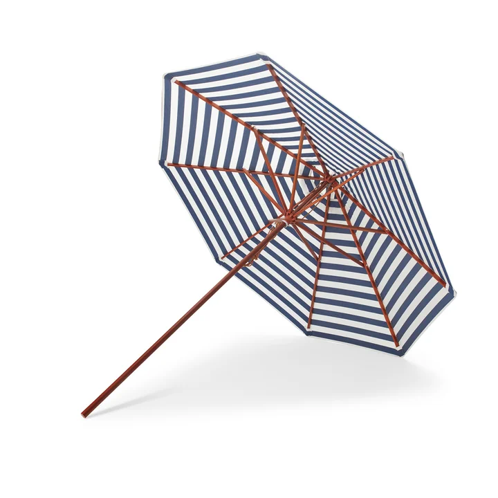 Skagerak - Messina Parasol Ø 270 cm, donkerblauw gestreept