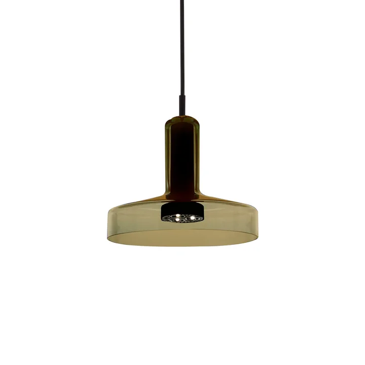 Stabiele hanger Ø 21,2 x H 16,6 cm van Artemide in groen amber